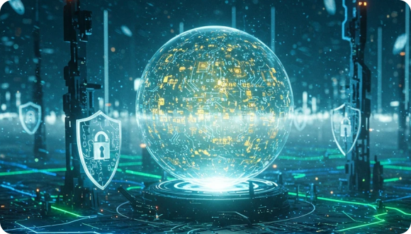 Security dashboard showing threat alerts