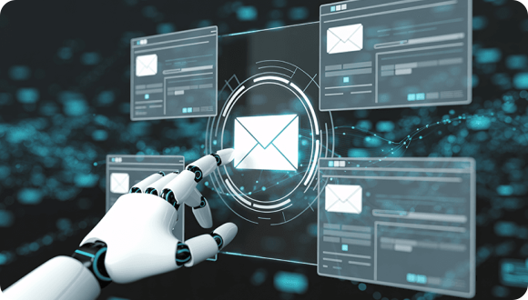 Outlook email interface with calendar