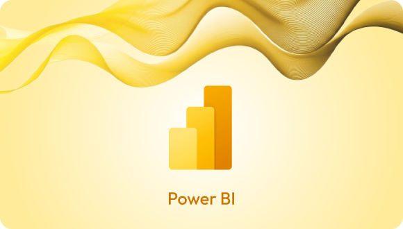 Power BI dashboard with key data metrics